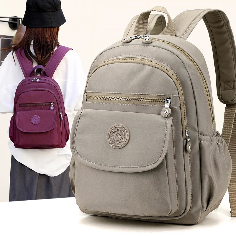 Ladies' lightweight, large capacity stylish  travel backpack with adjustable shoulder straps