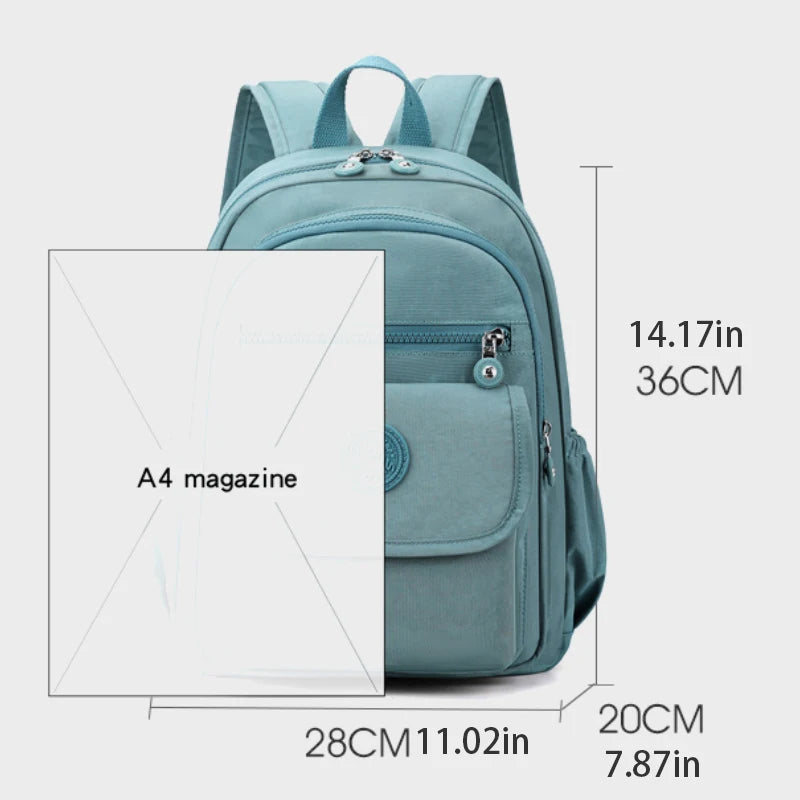 Ladies' lightweight, large capacity stylish  travel backpack with adjustable shoulder straps