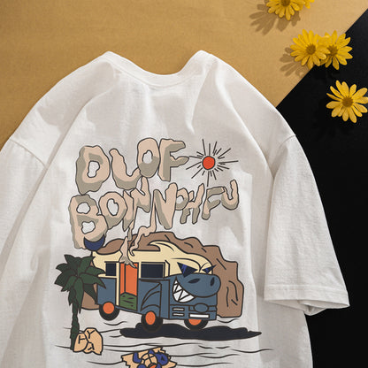 Men's Vintage Trendy Short Sleeve Cartoon T-Shirts