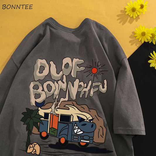 Men's Vintage Trendy Short Sleeve Cartoon T-Shirts